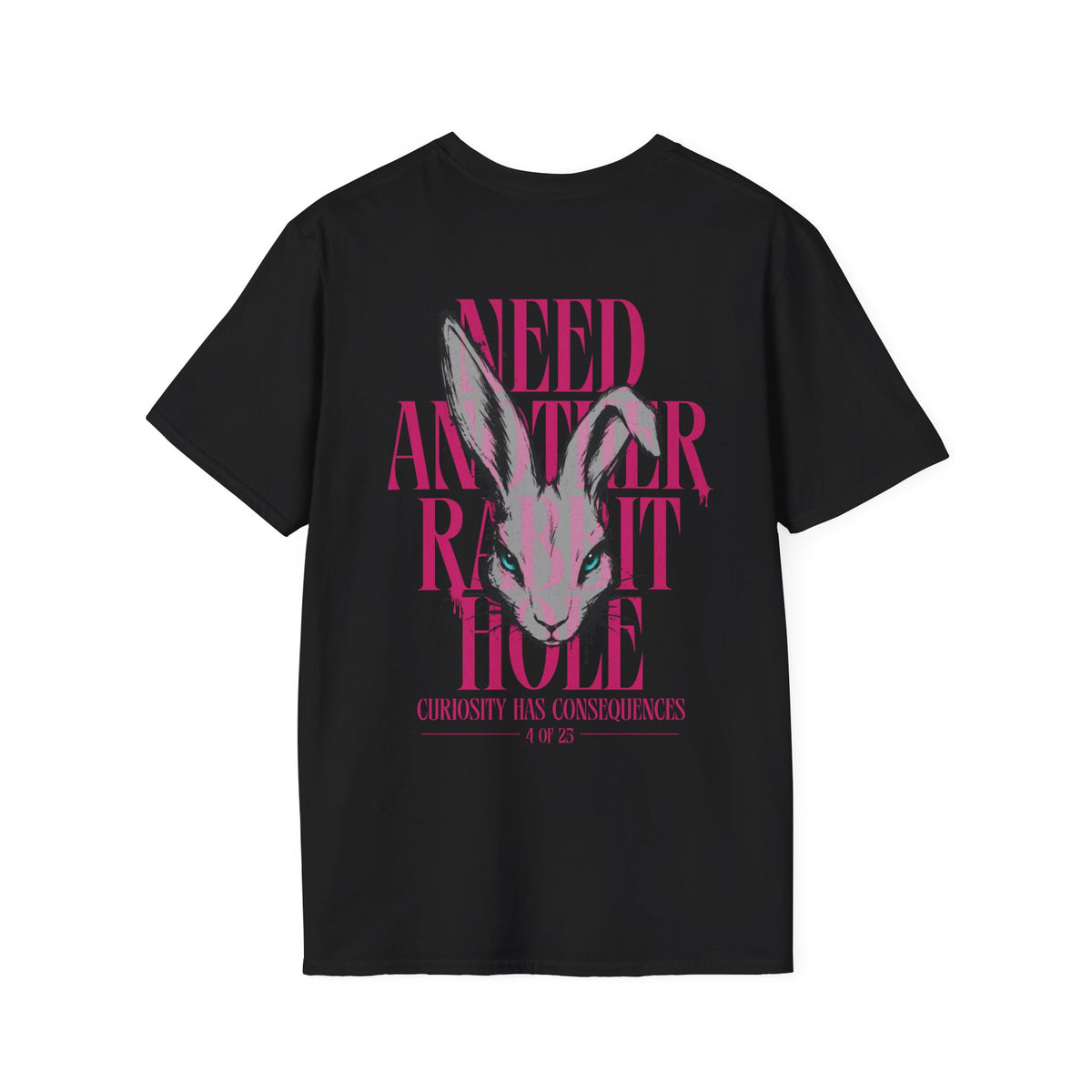 Follow the White Rabbit — Black Tee | Limited Run — Only 25 Made