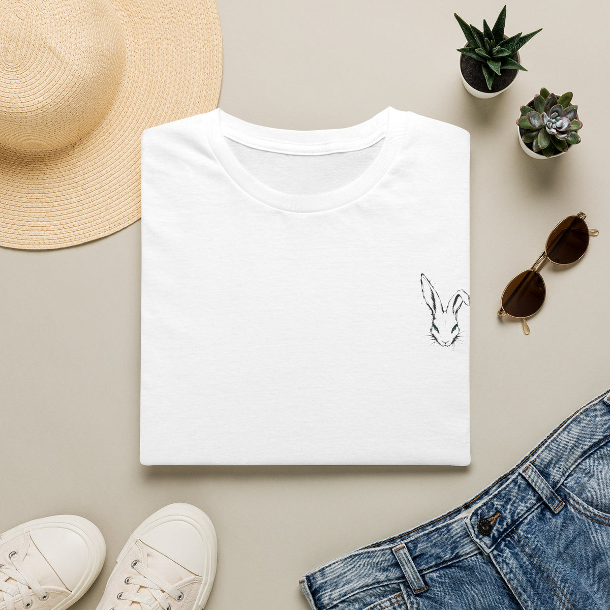 Follow the White Rabbit — White Tee | Limited Run — Only 25 Made